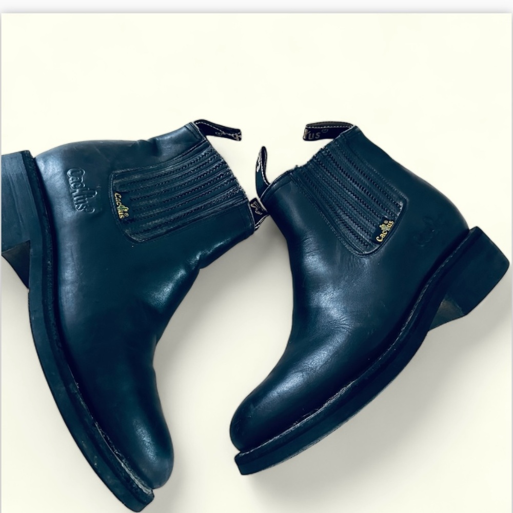 MEN'S CACTUS BLACK CHELSEA WORK BOOT OIL RESISTANT Size 7